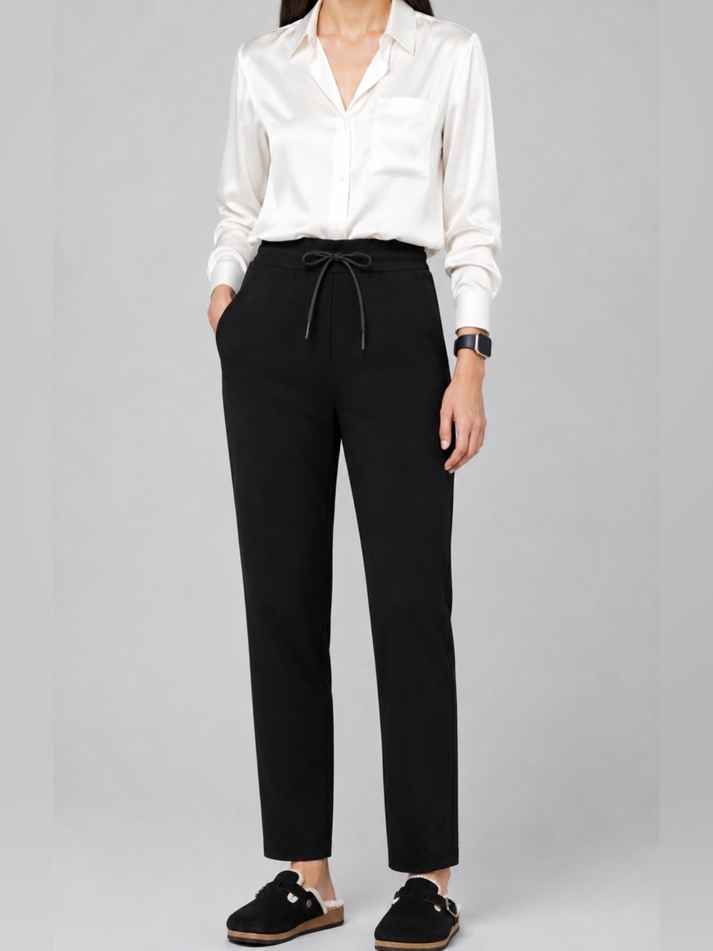 Kobi Halperin Cotton Blend Black Casual Pants Trousers Slacks with Pockets Sz XS